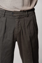 Don Johnson 2 Pinces pantalon chino homme en bull carrot fit