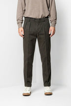 Don Johnson 2 Pinces pantalone chino uomo in bull carrot fit