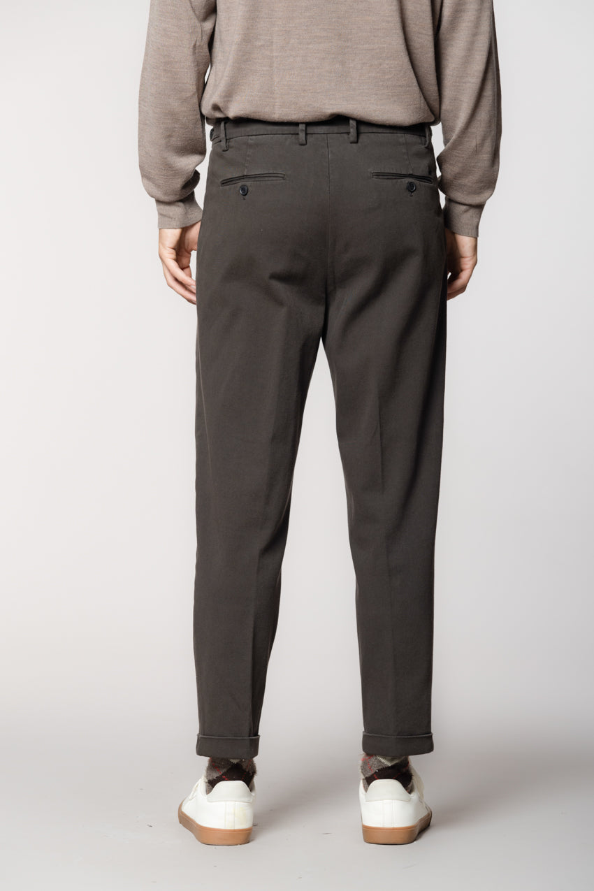 Don Johnson 2 Pinces pantalon chino homme en bull carrot fit