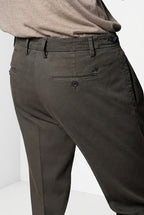 Don Johnson 2 Pinces pantalone chino uomo in bull carrot fit