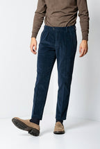 Don Johnson 2 Pinces pantalone chino uomo in velluto 500 righe carrot fit