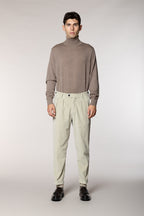 Don Johnson 2 Pinces pantalon chino homme en velours 500 raies carrot fit