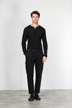 Chile Herren-Cargohose aus Gabardine mit carrot fit