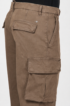Chile men’s cargo pants in gabardine with carrot fit