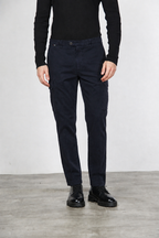 Chile pantalone cargo uomo in gabardina carrot fit