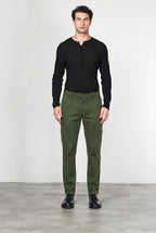Chile pantalon cargo homme en gabardine carrot fit