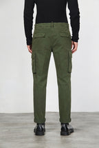Chile pantalon cargo homme en gabardine carrot fit