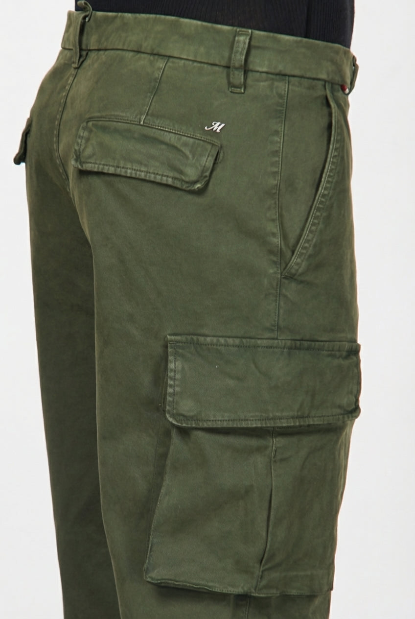 Chile pantalon cargo homme en gabardine carrot fit
