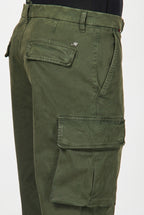 Chile pantalon cargo homme en gabardine carrot fit