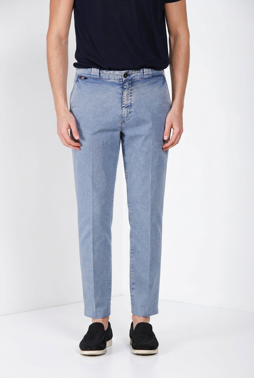 Madison M74 men's chino pants in lightweight stretch twill carrot fit