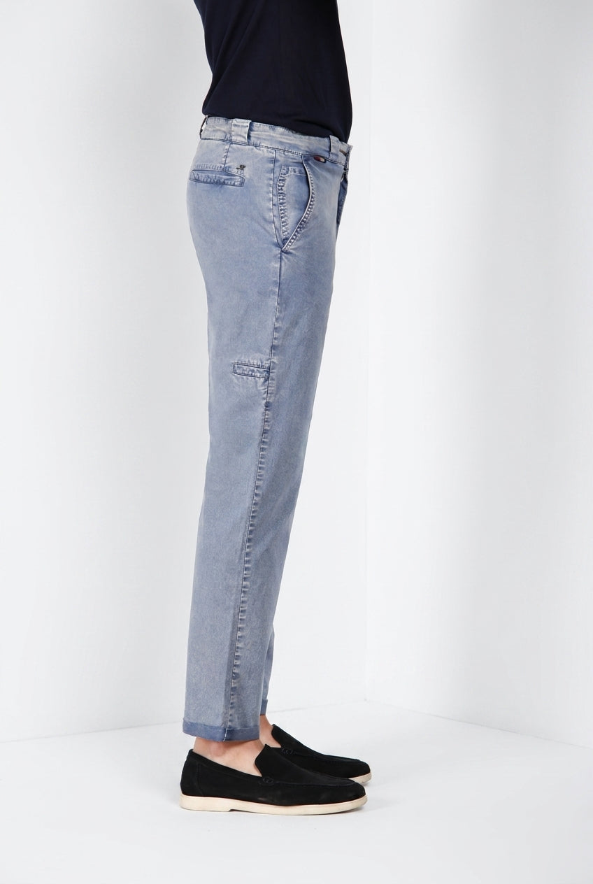 Madison M74 men's chino pants in lightweight stretch twill carrot fit