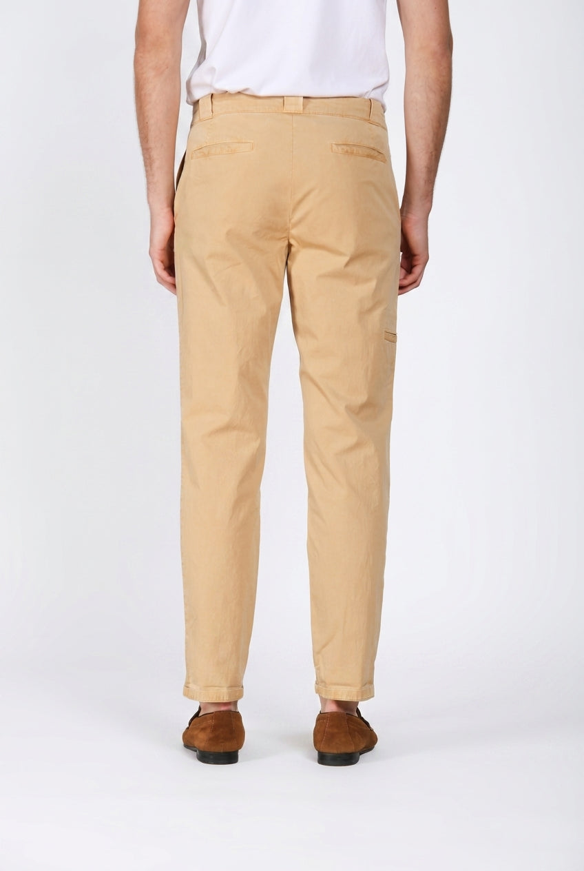 Madison M74 pantalone chino uomo in twill leggero stretch carrot fit