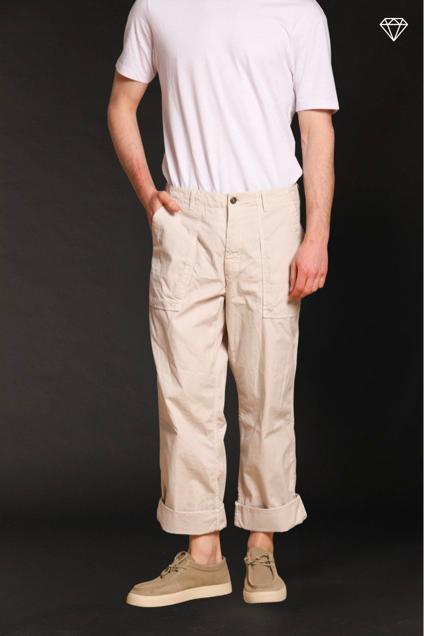 San Luis M74 men's cargo pants in Oxford canvas logo edition relaxed fit ①