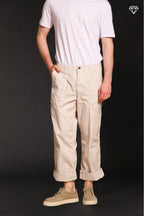 San Luis M74 men's cargo pants in Oxford canvas logo edition relaxed fit ①