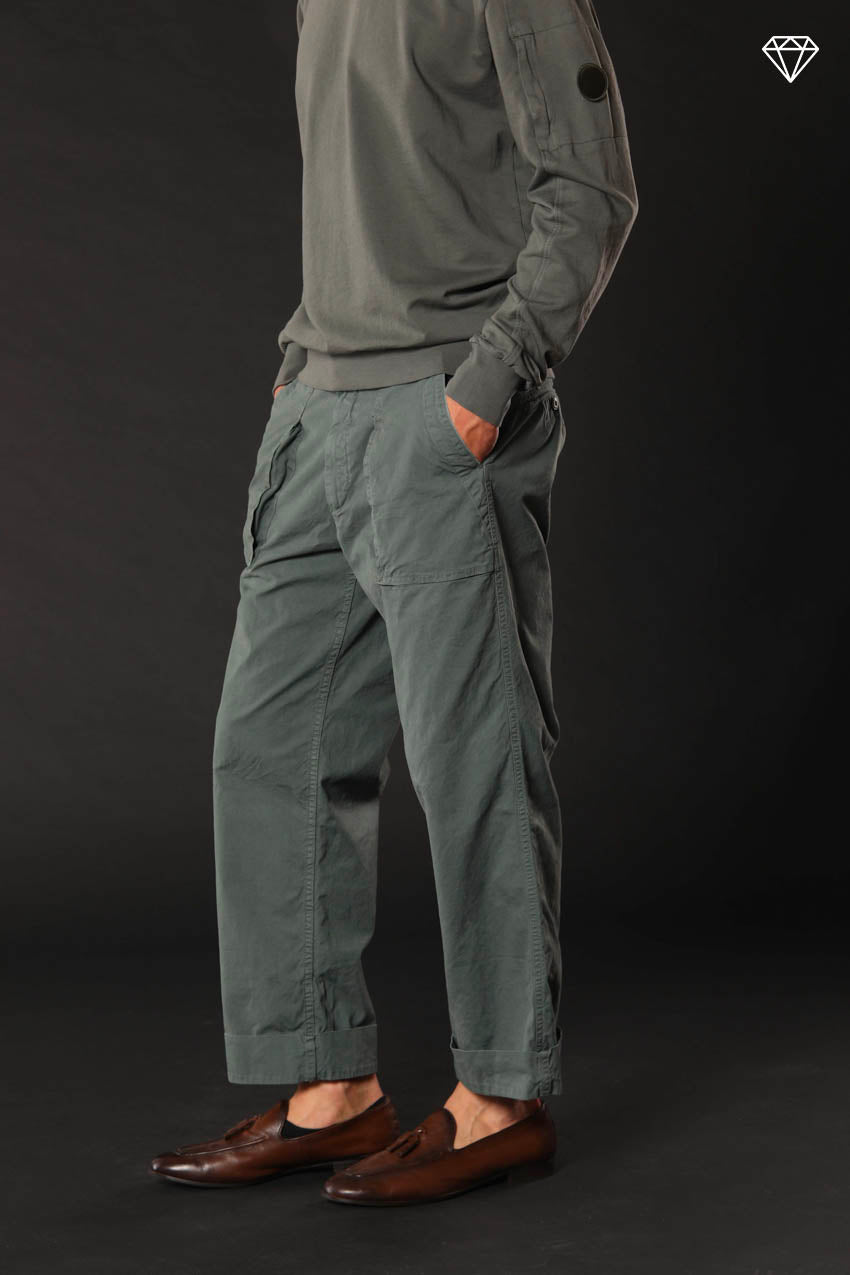 San Luis M74 men's cargo pants in Oxford canvas logo edition relaxed fit ①