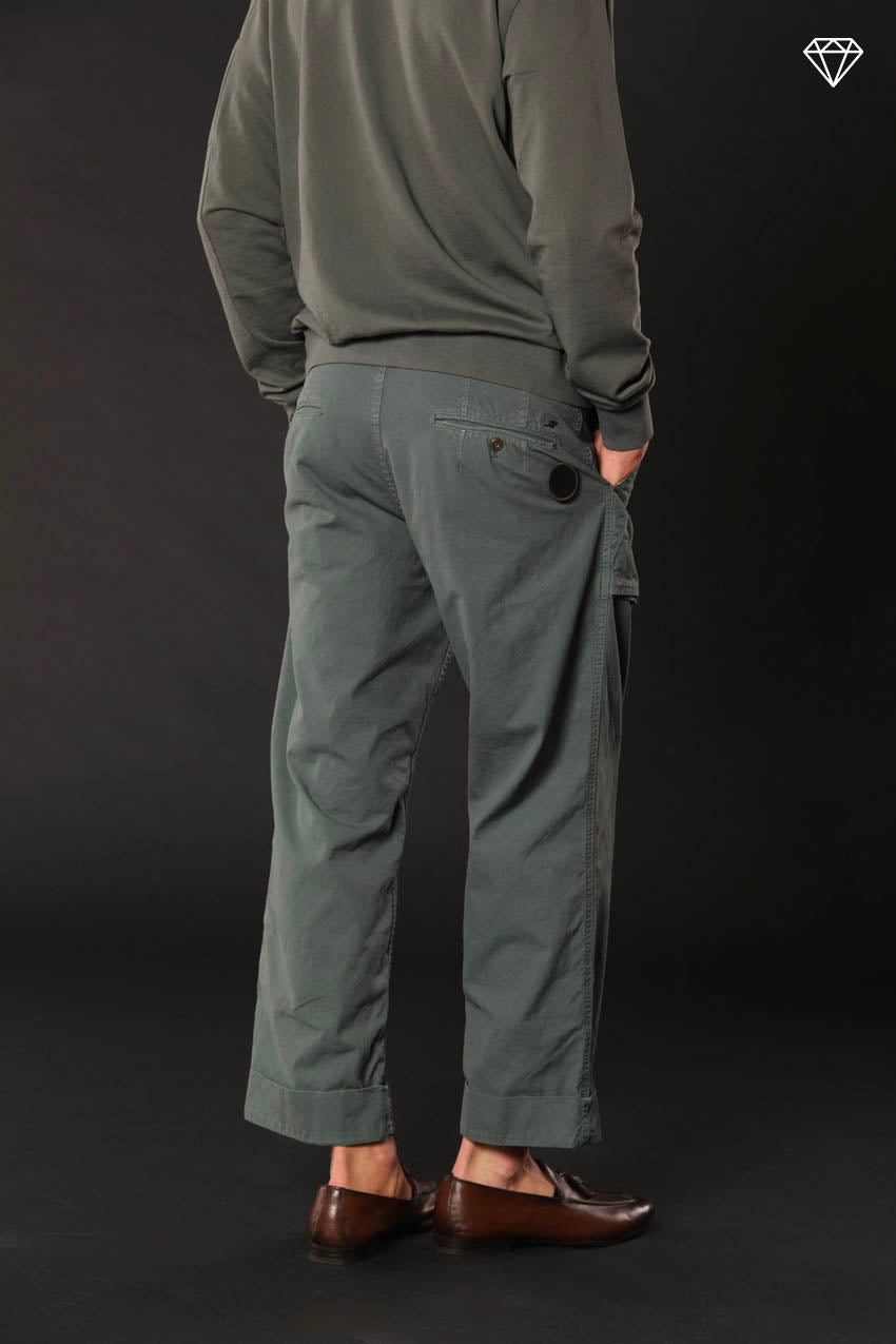 San Luis M74 men's cargo pants in Oxford canvas logo edition relaxed fit ①