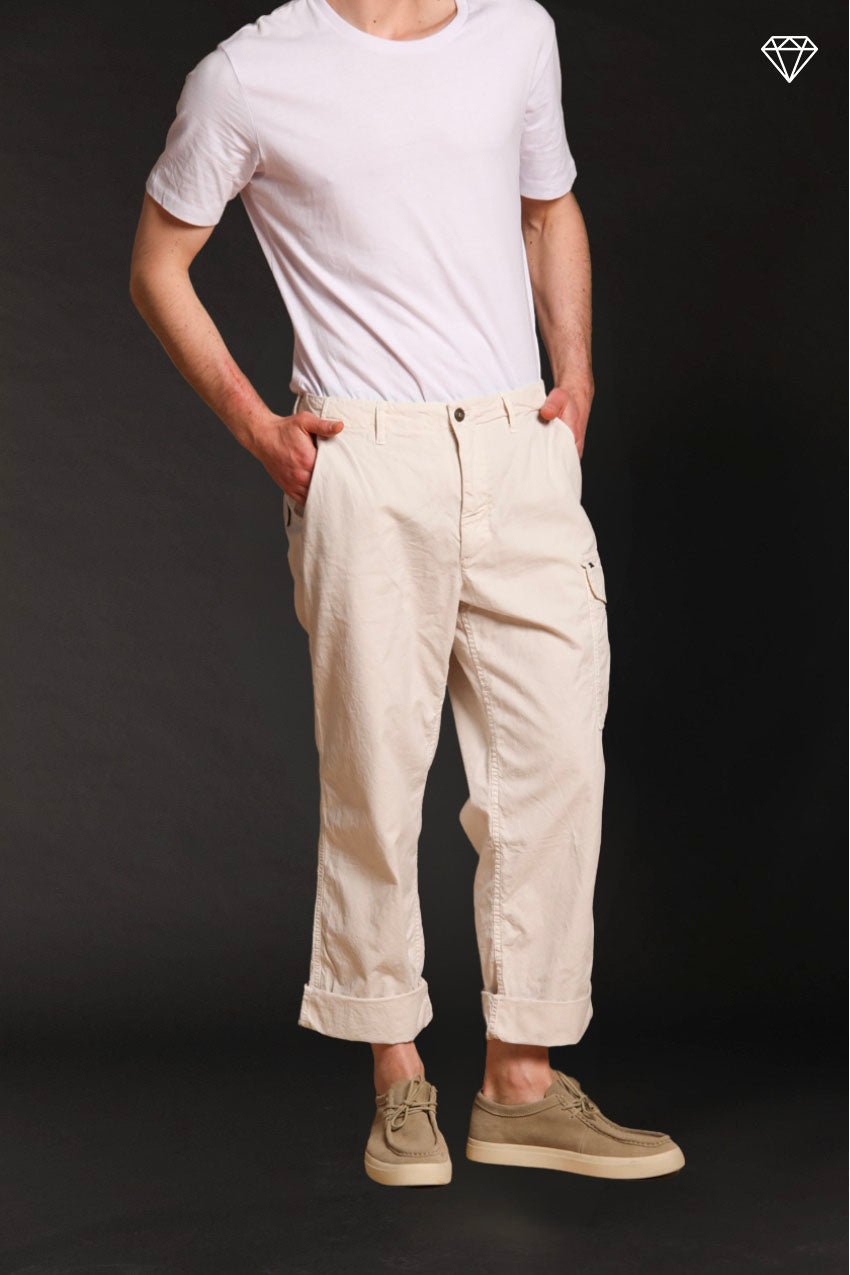 San Juan M74 men's cargo pants in Oxford canvas logo edition relaxed fit ①