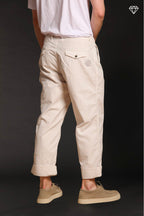 San Juan M74 men's cargo pants in Oxford canvas logo edition relaxed fit ①