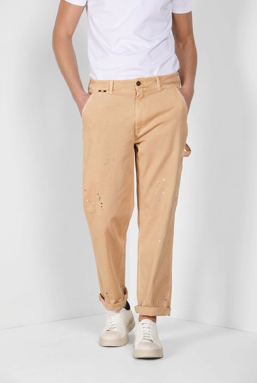 Dallas M74 pantalón cargo hombre en bull stretch relaxed fit ①