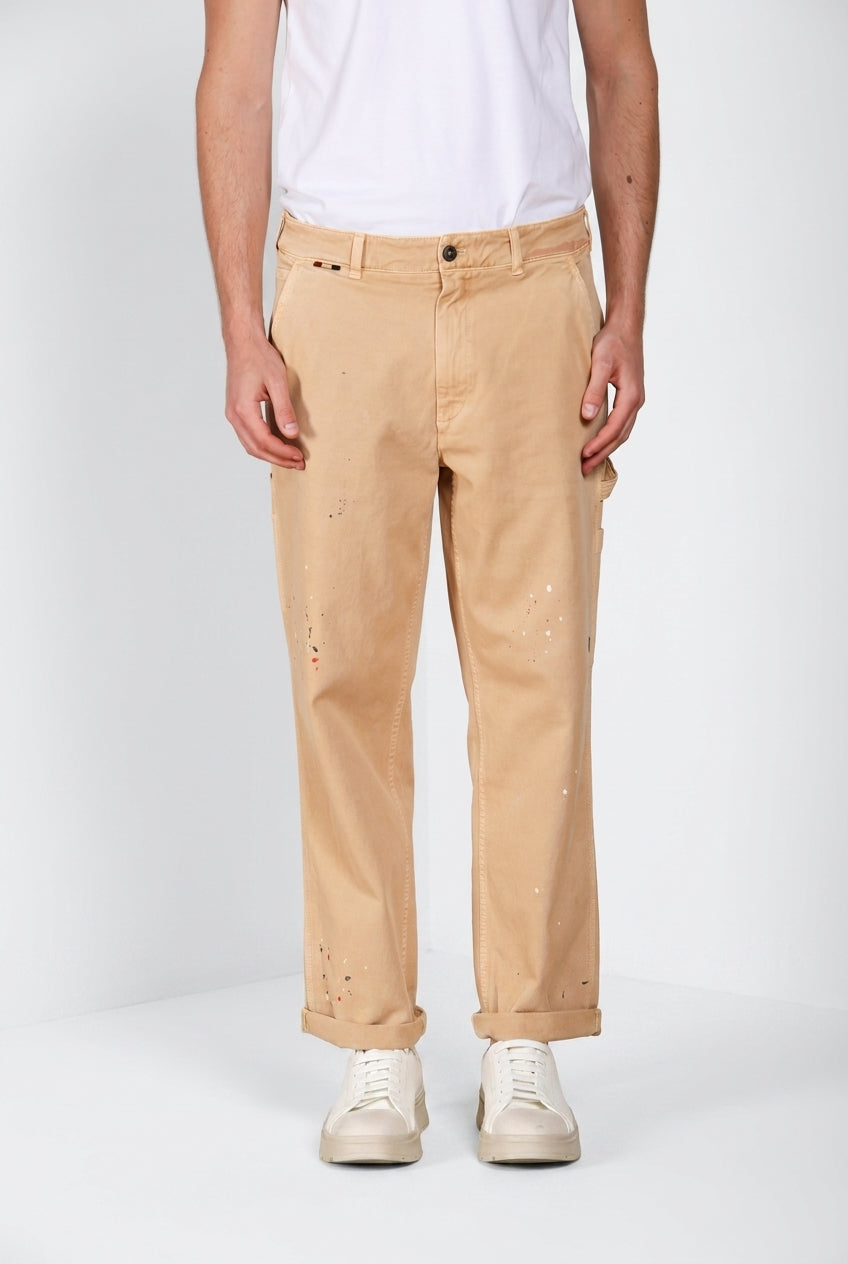 Dallas M74 pantalón cargo hombre en bull stretch relaxed fit ①