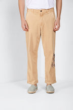 Denver M74 pantalon cargo homme en panama flammé relaxed fit ①