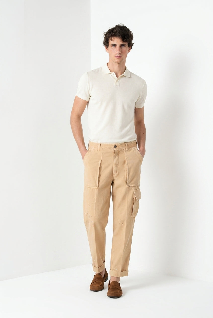 Cuba Work M74 Herren Cargo Hose aus Flammgarn-Baumwolle relaxed fit ①