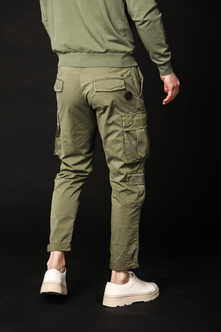 Image 5 de pantalon cargo pour homme modèle Bahamas en vert, coupe régulière de Mason's