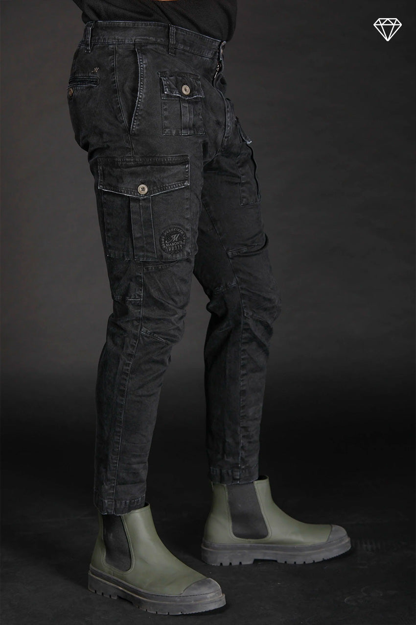 George Coolpocket man cargo pant in gabardine limited edition ①