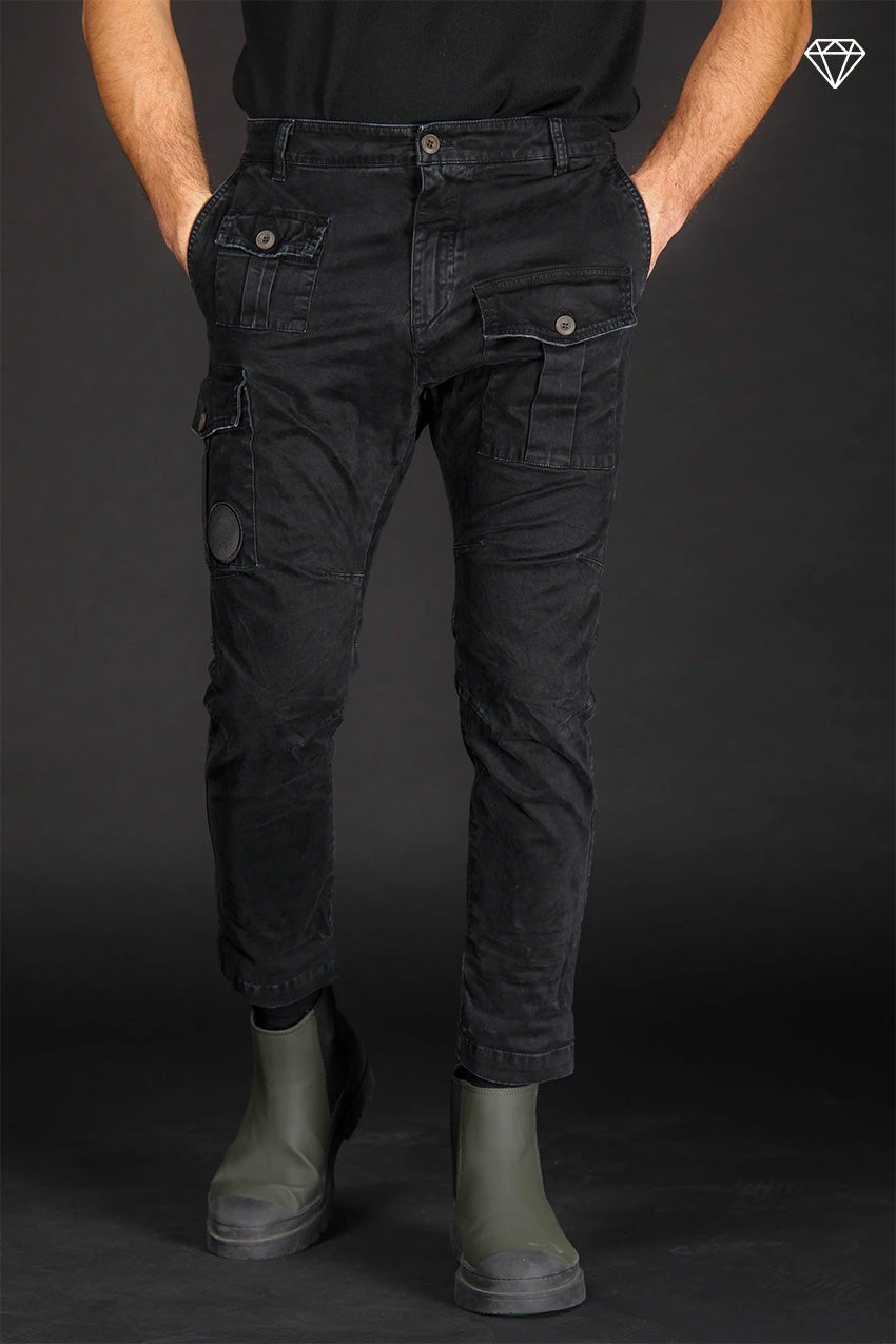 George Coolpocket man cargo pant in gabardine limited edition ①