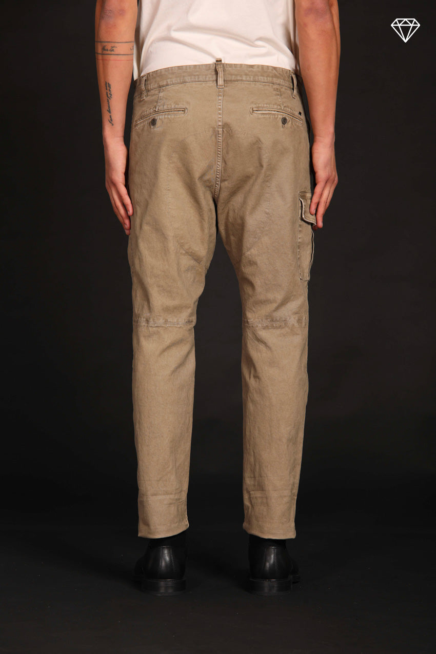 George Coolpocket men's gabardine cargo pants Logo Limited Edition carrot fit ①