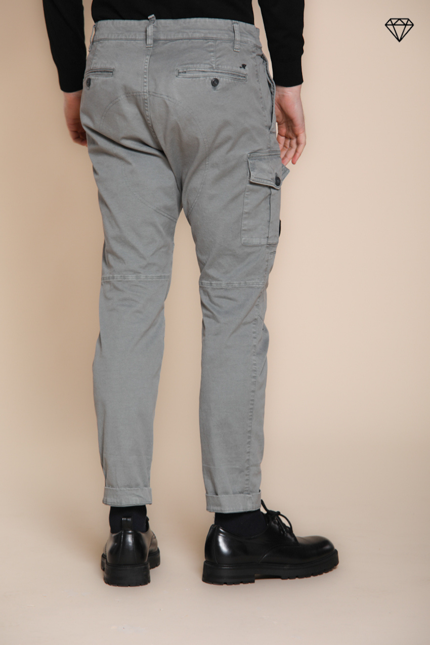 George Coolpocket pantalon cargo homme en gabardine logo edition carrot fit ①