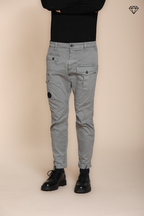 George Coolpocket pantalon cargo homme en gabardine logo edition carrot fit ①