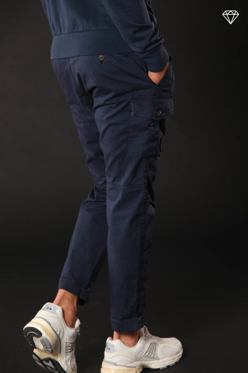 George Coolpocket men's cargo pants in lightweight pima cotton logo edition carrot fit ①