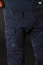 George Coolpocket men's cargo pants in lightweight pima cotton logo edition carrot fit ①