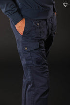 George Coolpocket men's cargo pants in lightweight pima cotton logo edition carrot fit ①