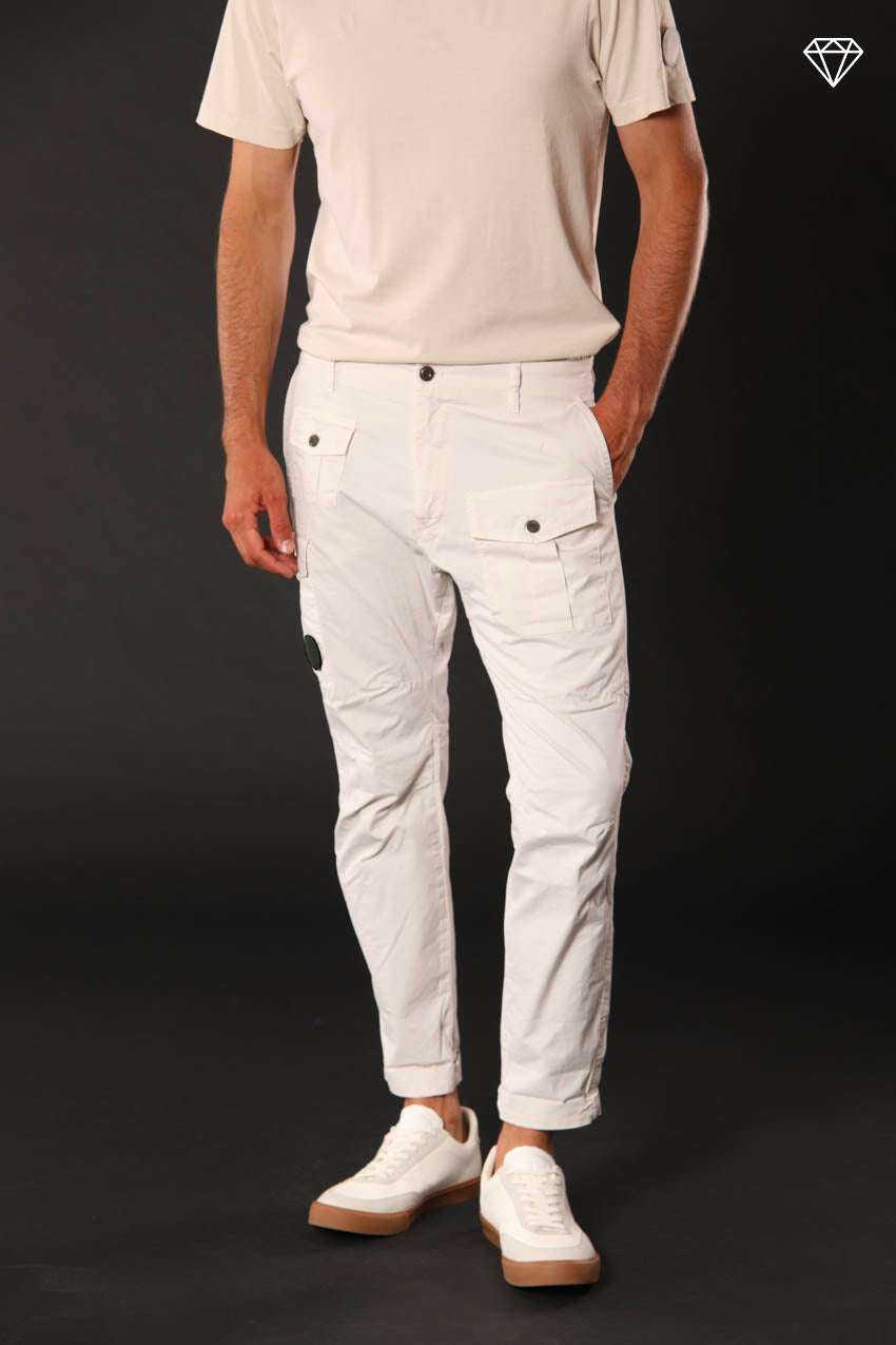 George Coolpocket pantalon cargo homme en coton pima léger logo edition carrot fit ①