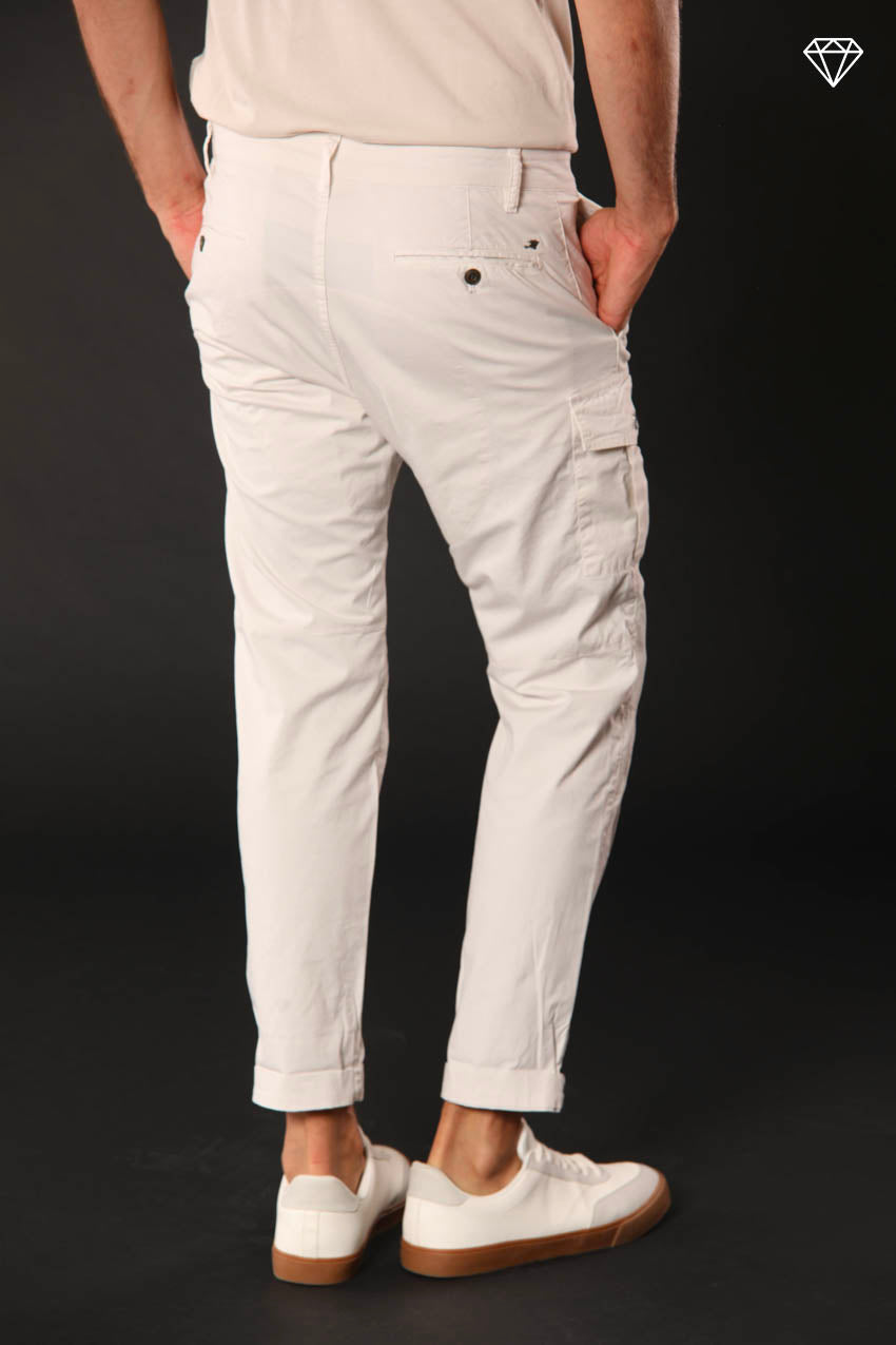 George Coolpocket men's cargo pants in lightweight pima cotton logo edition carrot fit ①