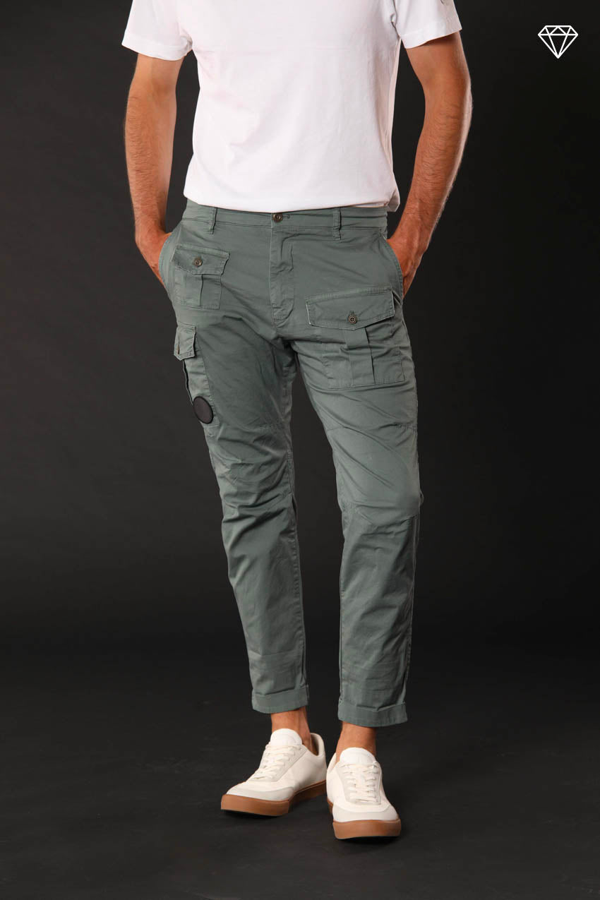 George Coolpocket Herren Cargo Hose aus leichtem Pima-Baumwoll-Stretch LTD Carrot Fit ①