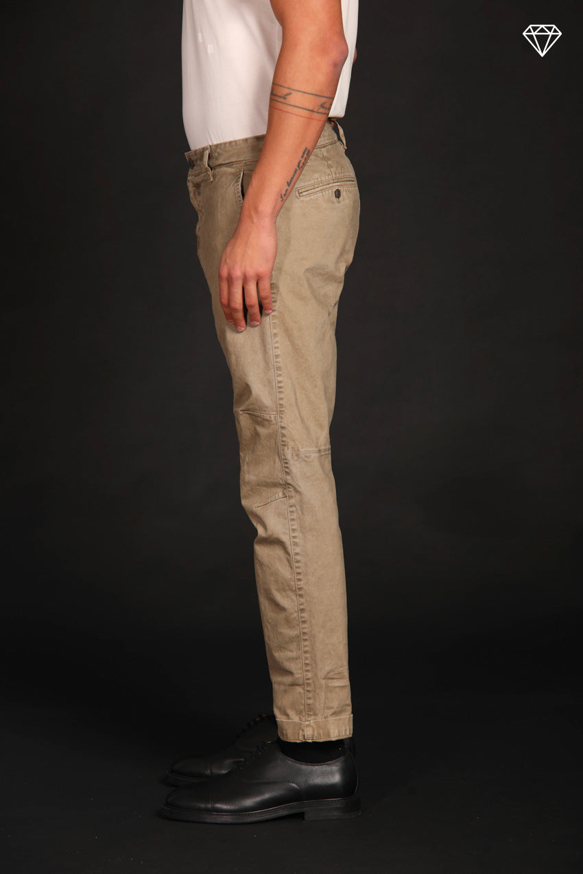 John Coolchinos men's chino pants in gabardine Logo Limited Edition carrot fit ①