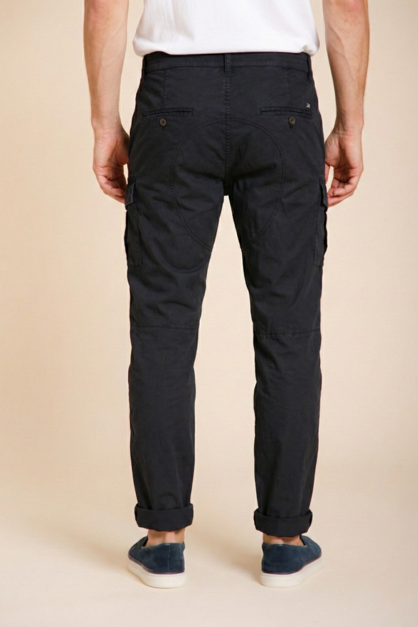 George Coolpocket Hose Cargo Herren aus leichtem Stretch Twill Logo Edition carrot fit ①