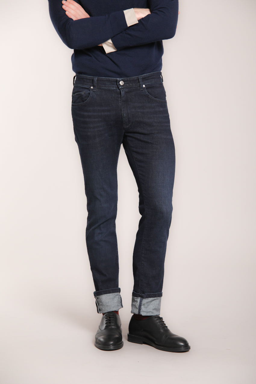 Foto 1 Harris pantalone 5 tasche uomo in denim stretch slim fit