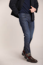 Foto 6 Harris pantalone 5 tasche uomo in denim stretch slim fit
