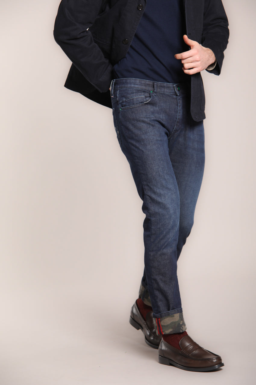 Foto 6 Harris pantalone 5 tasche uomo in denim stretch slim fit
