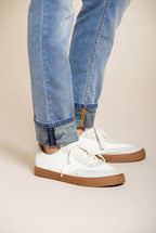 Harris Hose 5-Pocket Herren aus Denim helle Waschung Hawaii-Print slim fit