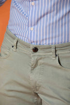 Harris 5-Pocket men's pants in gabardine with camouflage pattern and slim fit