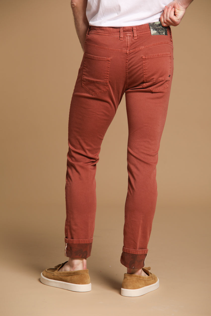 Harris 5-Pocket men's pants in gabardine with camouflage pattern and slim fit