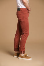 Harris 5-Pocket men's pants in gabardine with camouflage pattern and slim fit