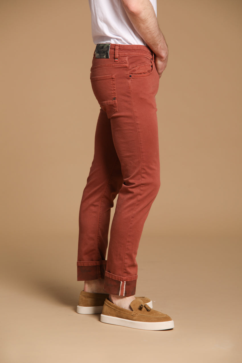 Harris 5-Pocket men's pants in gabardine with camouflage pattern and slim fit