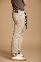 Harris 5-Taschen Herrenjeans in Gabardine mit Camouflage-Muster Slim Fit