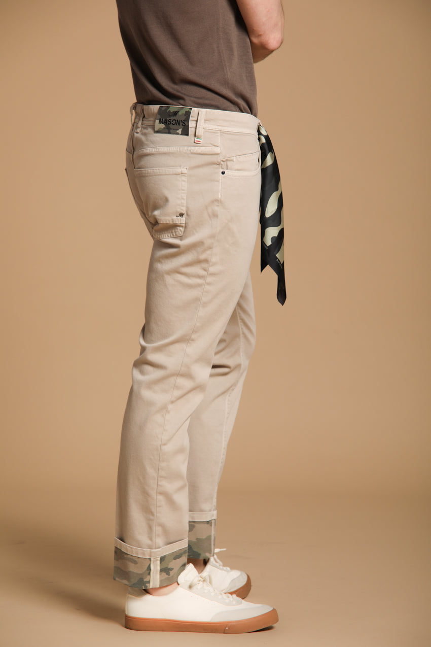 Harris 5-Taschen Herrenjeans in Gabardine mit Camouflage-Muster Slim Fit